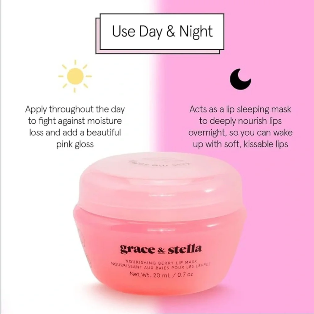 Grace & Stella Nourishing Berry Lip Mask - Pink